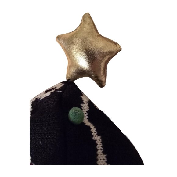 NWOT Women's Holiday Ugly Christmas Sweater Hoodie with Lights Star Size L 11-13 - Picture 6 of 7